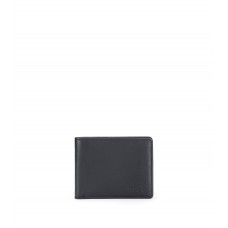 Hugo Boss Leather wallet with full lining and embossed logos 4021417222058 Black
