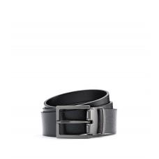 Hugo Boss Reversible belt in smooth and logo-embossed leather 4063534341816 Black