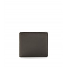 Hugo Boss Billfold wallet in grained leather with embossed logos 4063535026415 Dark Brown