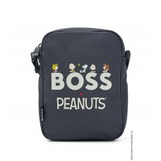 Hugo Boss BOSS x PEANUTS reporter bag in recycled fabric with collaborative artwork 4063535146359 Dark Blue