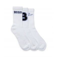 Hugo Boss Three-pack of quarter-length socks 4063536003101 White