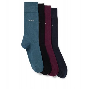 Hugo Boss Four-pack of socks in a cotton blend 4063536003224 Patterned