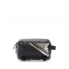 Hugo Boss Belt bag with metallic-effect logo 4063536086142 Black