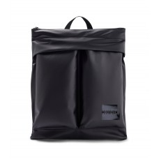 Hugo Boss Coated-fabric backpack with logo patch and zip closure 4063536086159 Black