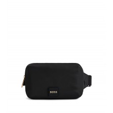 Hugo Boss Recycled-nylon belt bag with gold-tone hardware 4063536091498 Black