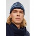 Hugo Boss Logo-patch scarf and beanie hat gift set 4063536126923 Dark Blue