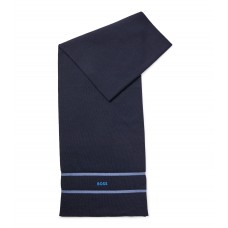 Hugo Boss Scarf with decorative reflective stripe and logo 4063536127760 Dark Blue