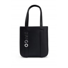Hugo Boss Faux-leather mini tote bag with logo detail 4063537871464 Black