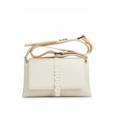 Hugo Boss Faux-leather crossbody bag with detachable card holder 4063537909921 White