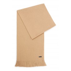 Hugo Boss Raschel-knit scarf in responsible virgin wool 4063537937726 Beige