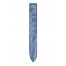 Hugo Boss Micro-patterned tie in recycled fabric 4063538021103 Light Blue