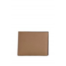 Hugo Boss Textured-leather billfold wallet with embossed logo 4063538420333 Brown