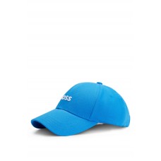 Hugo Boss Cotton-twill six-panel cap with embroidered logo 4063538482775 Light Blue