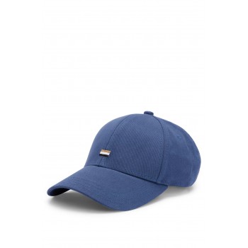 Hugo Boss Cotton-twill cap with signature-stripe embroidery 4063538482782 Blue