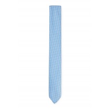 Hugo Boss Micro-patterned tie in recycled fabric 4063538621136 Light Blue
