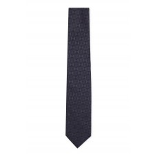 Hugo Boss Silk tie with jacquard pattern 4063538717860 Dark Blue