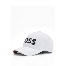 Hugo Boss Recycled-material cap with contrast logo print 4063538982558 White