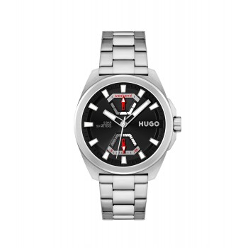 Hugo Boss Angular stainless-steel watch with link bracelet 7613272466738 Assorted-Pre-Pack