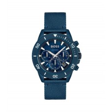 Hugo Boss Blue-dial chronograph watch with fabric strap 7613272467179 Assorted-Pre-Pack