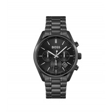 Hugo Boss Black-plated chronograph watch with link bracelet 7613272474948 Assorted-Pre-Pack