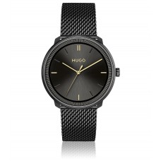 Hugo Boss Black-dial watch with leather strap and mesh bracelet 7613272493628 Assorted-Pre-Pack
