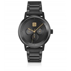 Hugo Boss Black-plated watch with stacked-logo dial 7613272493710 Assorted-Pre-Pack
