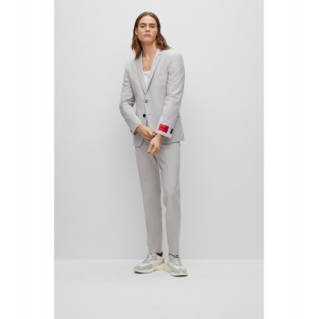 Hugo Boss Extra-slim-fit suit in a super-flex wool blend 50450994-273 Light Beige