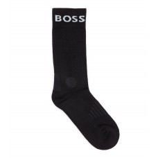 Hugo Boss Two-pack of short logo socks in a cotton blend hbeu50467707-963 White / Black