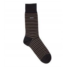 Hugo Boss Two-pack of regular-length socks in stretch cotton hbeu50467722-002 Black