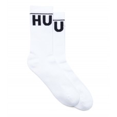 Hugo Boss Two-pack of short socks with contrast logo hbeu50468419-100 White