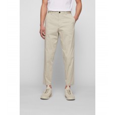 Hugo Boss Relaxed-fit trousers in performance-stretch fabric 50468897-271 Light Beige