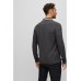 Hugo Boss Cotton-piqué polo shirt with collar detailing 50469108-011 Dark Grey