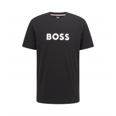 Hugo Boss Relaxed-fit UPF 50+ T-shirt in cotton with logo 50469289-004 Black
