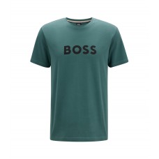 Hugo Boss Relaxed-fit UPF 50+ T-shirt in cotton with logo 50469289-369 Green
