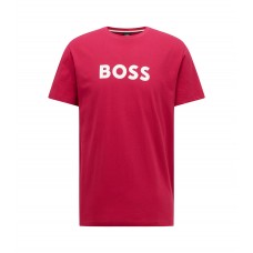 Hugo Boss Relaxed-fit UPF 50+ T-shirt in cotton with logo 50469289-673 Pink