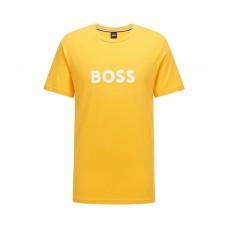 Hugo Boss Relaxed-fit UPF 50+ T-shirt in cotton with logo 50469289-753 Light Yellow