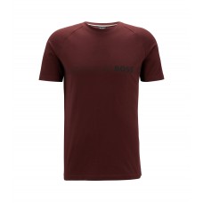 Hugo Boss Cotton-jersey slim-fit T-shirt with UPF 50 protection 50469290-604 Dark Red