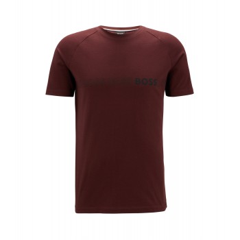 Hugo Boss Cotton-jersey slim-fit T-shirt with UPF 50 protection 50469290-604 Dark Red