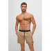 Hugo Boss Contrast-logo swim shorts in recycled material 50469302-260 Beige