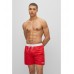 Hugo Boss Contrast-logo swim shorts in recycled material 50469302-628 Red
