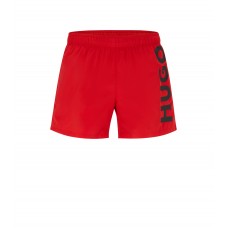 Hugo Boss Quick-dry fully lined swim shorts in recycled fabric 50469303-693 Red