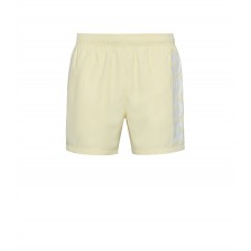 Hugo Boss Quick-drying swim shorts with vertical logo 50469311-741 Light Yellow