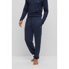 Hugo Boss Stretch-cotton tracksuit bottoms with embroidered logo 50469538-403 Dark Blue