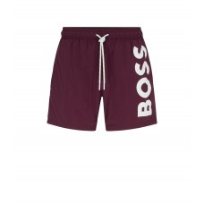 Hugo Boss Quick-drying swim shorts with large contrast logo 50469594-505 Dark Purple