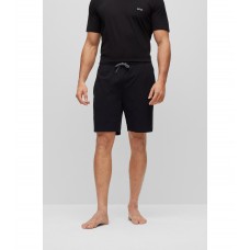 Hugo Boss Stretch-cotton shorts with embroidered logo 50469612-005 Black