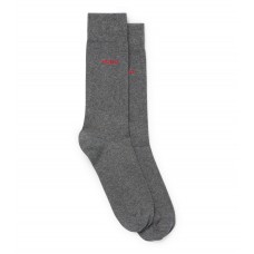 Hugo Boss Two-pack of socks in a cotton blend hbeu50469638-031 Grey