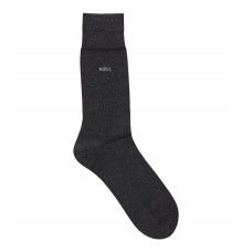 Hugo Boss Regular-length logo socks in mercerised Egyptian cotton hbeu50469837-012 Dark Grey