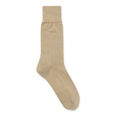Hugo Boss Regular-length logo socks in mercerised Egyptian cotton hbeu50469837-261 Beige