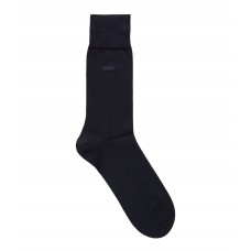Hugo Boss Regular-length logo socks in mercerised Egyptian cotton hbeu50469837-401 Dark Blue