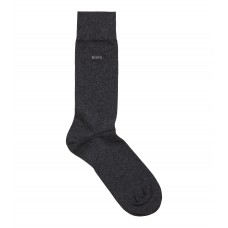 Hugo Boss Regular-length logo socks in combed stretch cotton hbeu50469843-012 Dark Grey